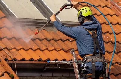 Démoussage et hydrofuge de toiture à Péchabou